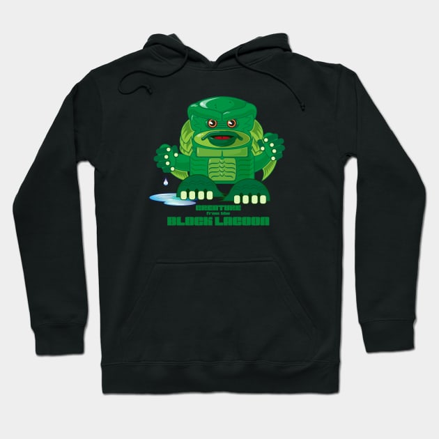 Creature from the Block Lagoon Hoodie by DiMaio